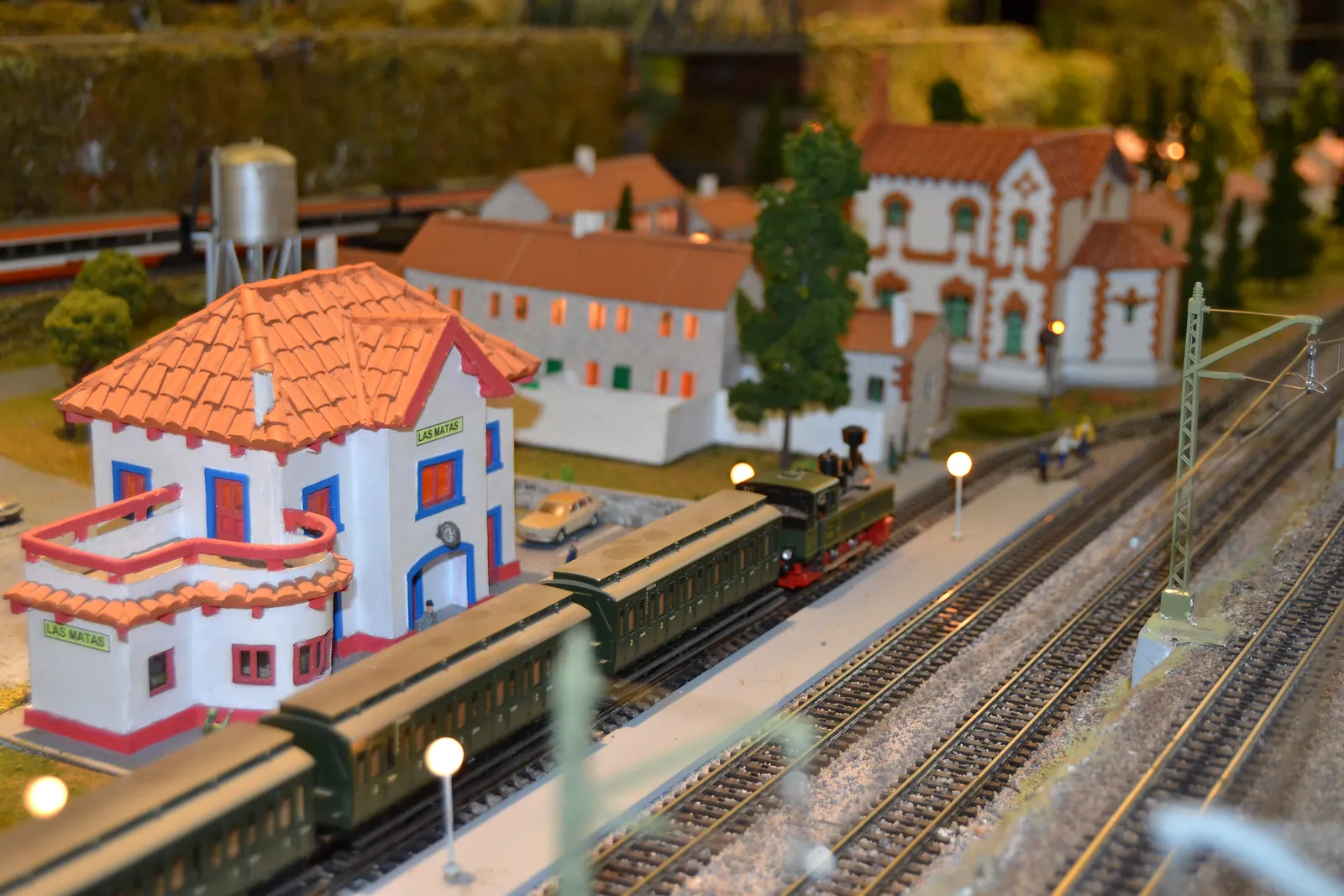 Maqueta del barrio ferroviario de Las Matas. Antigua estación de tren de Las Matas