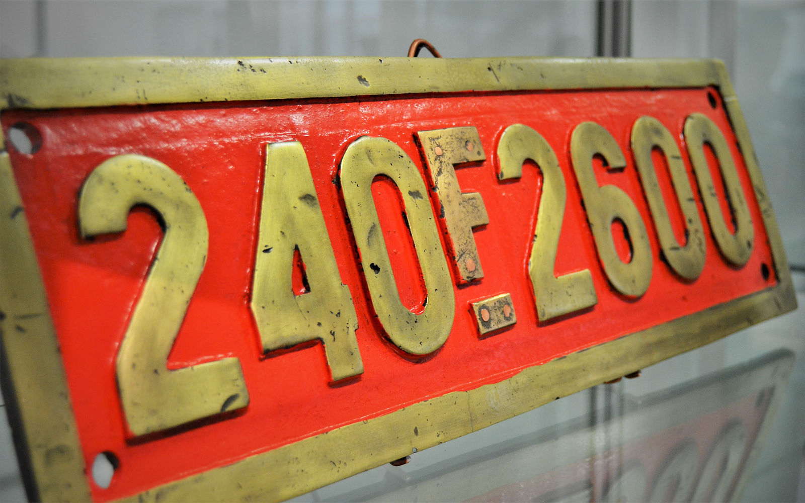 Matrícula de ferrocarril fuelizado del Museo del Ferrocarril